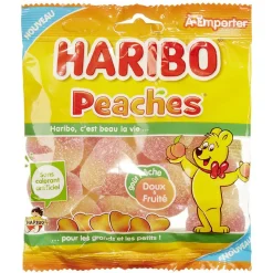 New Gifi Bonbons Haribo Peaches goût pêche