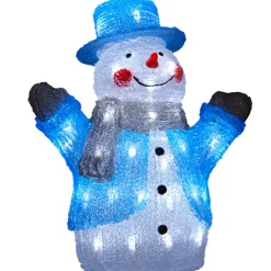 Gifi Bonhomme de neige 3D lumineux fixe^ Décoration Extérieure De Noël