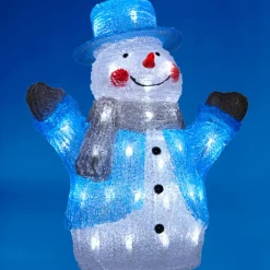 Gifi Bonhomme de neige 3D lumineux fixe^ Décoration Extérieure De Noël
