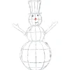Gifi Bonhomme de neige lumineux blanc 1,5 m^ Décoration Extérieure De Noël