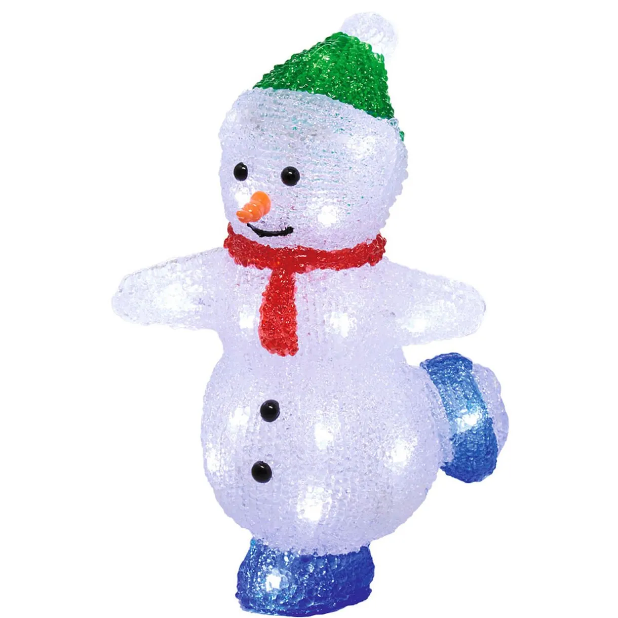 Gifi Bonhomme de neige lumineux 30 LED^ Décoration Extérieure De Noël