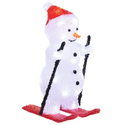 Gifi Bonhomme de neige lumineux 30 LED^ Décoration Extérieure De Noël