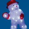 Gifi Bonhomme de neige Noël lumineux h.28 cm^ Décoration Extérieure De Noël