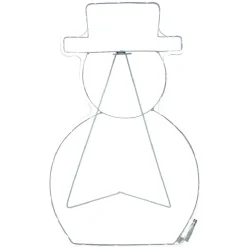 Gifi Bonhomme de neige néon lumineux blanc Noël^ Décoration Extérieure De Noël