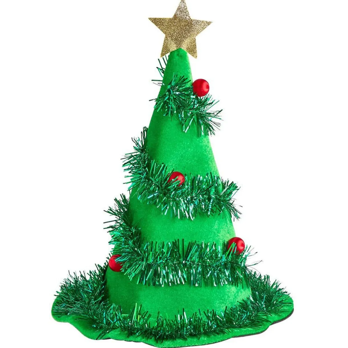 Gifi Bonnet de Noël adulte sapin vert décoré^ Déguisement Et Tenue De Noël