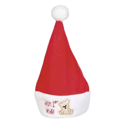 Gifi Bonnet de Noël enfant Mon premier Noël rouge blanc^ Déguisement Et Tenue De Noël