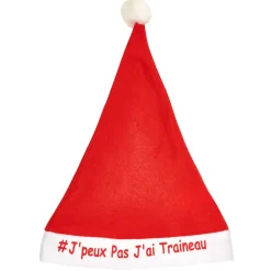 Gifi Bonnet de Noël imprimé amusant^ Déguisement Et Tenue De Noël