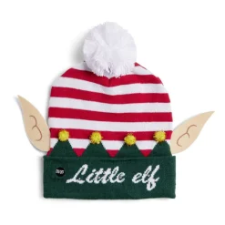 Gifi Bonnet de Noël lumineux adulte elfe^ Déguisement Et Tenue De Noël
