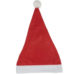 Gifi Bonnet de Noël rouge et blanc à pompon^ Déguisement Et Tenue De Noël
