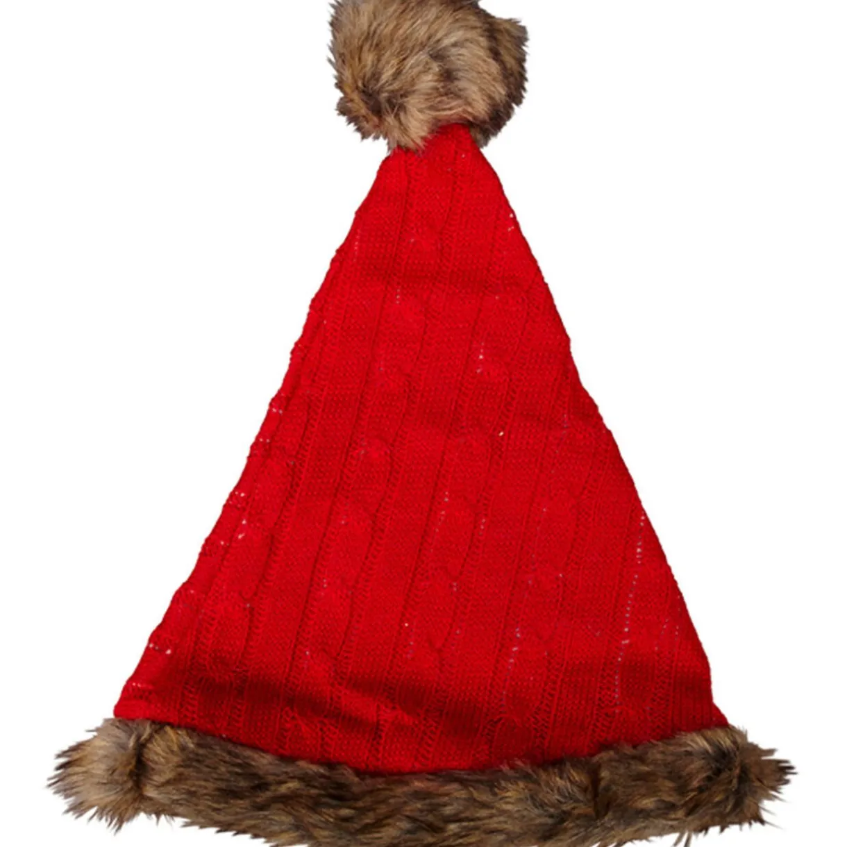 Outlet Gifi Bonnet de Noël rouge marron