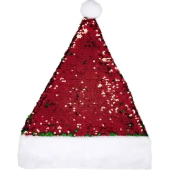 Gifi Bonnet de Noël sequin reversible^ Déguisement Et Tenue De Noël