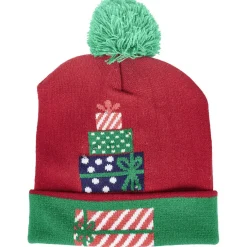 Gifi Bonnet lumineux de Noël adulte^ Déguisement Et Tenue De Noël