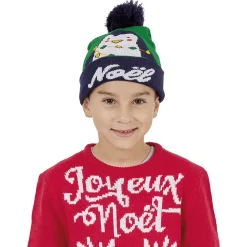 Gifi Bonnet lumineux de Noël enfant^ Déguisement Et Tenue De Noël