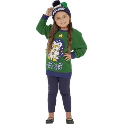 Gifi Bonnet lumineux de Noël enfant^ Déguisement Et Tenue De Noël