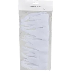 Gifi Bordure de fenêtre blanc Noël en feutrine^ Décoration De Fenêtre