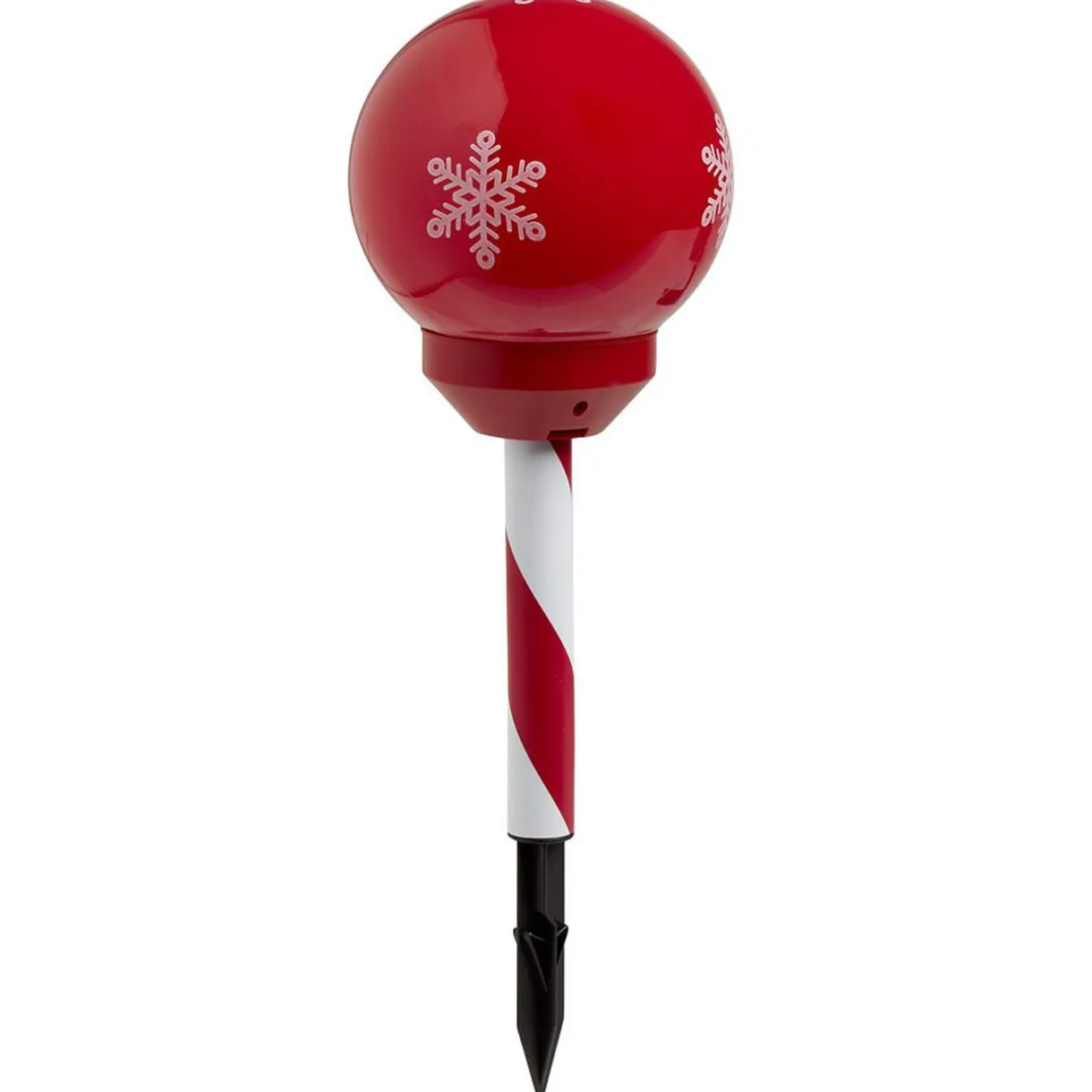 Gifi Borne lumineuse solaire 2en1 à planter et accrocher H42,5cm Ø14,5cm^ Décoration Extérieure De Noël