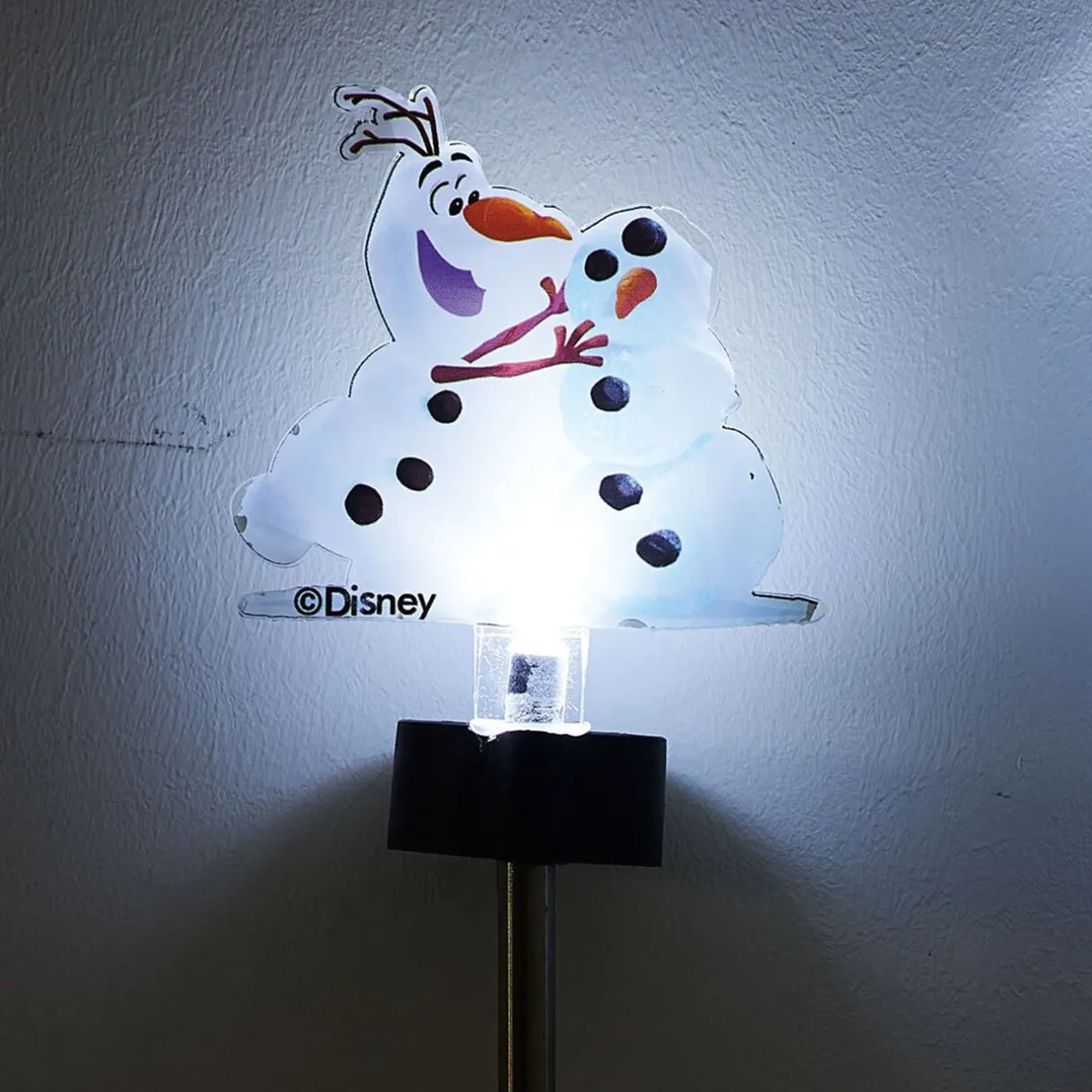 Gifi Borne solaire Olaf et un bonhomme de neige^ Décoration Extérieure De Noël