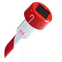 Gifi Borne solaire rouge et blanche motif sucre d orge^ Décoration Extérieure De Noël
