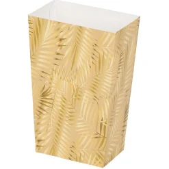 Outlet Gifi Boîte à bonbons motif feuillage doré thème nature x4