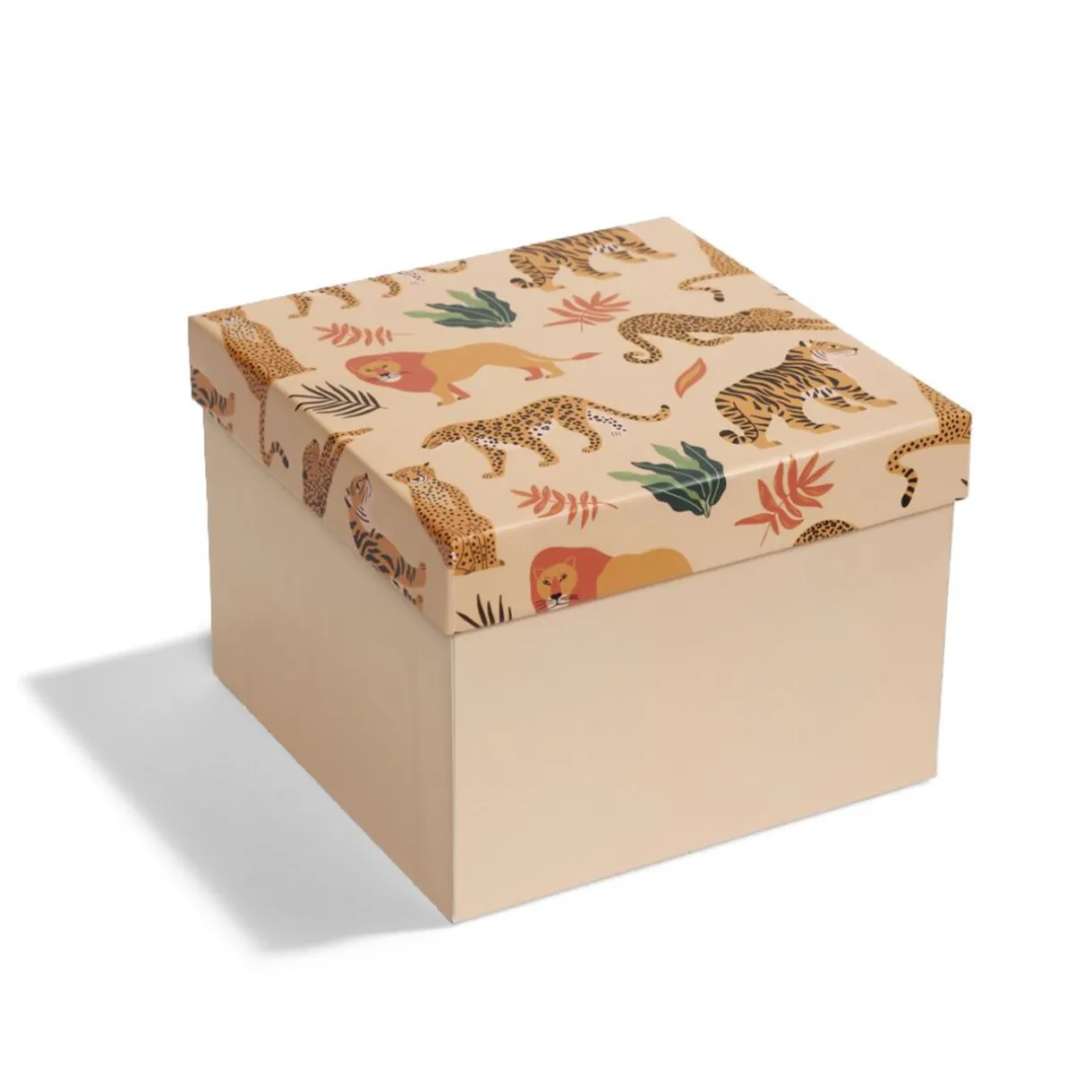 Gifi Boîte à cadeau carrée 15x15xH11cm - 2 modèles^ Loisirs Créatifs Et Emballage Cadeau