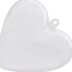 Sale Gifi Boîte à dragées en forme de coeur transparent x3
