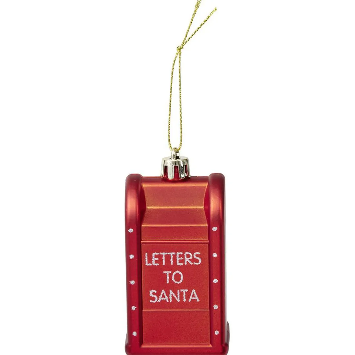 Gifi Boîte aux lettres "Letters to Santa" à suspendre rouge^ Décoration Sapin