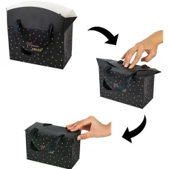 Gifi Boîte cadeau à étoiles pour Maman avec anse en tissu^ Loisirs Créatifs Et Emballage Cadeau