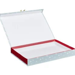 Gifi Boîte cadeau motif Père Noël Ours L.34,5 x l.24 x H.4 cm^ Loisirs Créatifs Et Emballage Cadeau