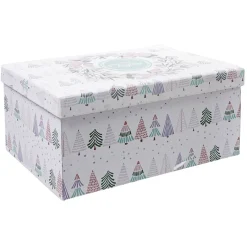 Gifi Boîte cadeau Noël Merry Christmas L.32,5 x l.14,5 x H.23 cm^ Loisirs Créatifs Et Emballage Cadeau