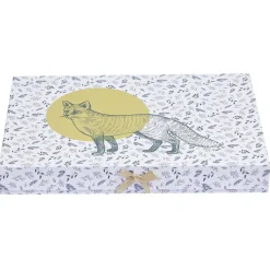 Gifi Boîte cadeau Noël motif nature et renard^ Loisirs Créatifs Et Emballage Cadeau