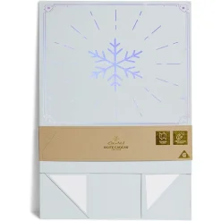 Gifi Boîte cadeau Noël pliable motif flocon iridescent^ Loisirs Créatifs Et Emballage Cadeau