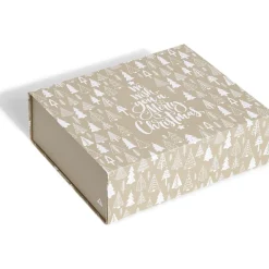 Gifi Boîte cadeau Noël pliable motif sapin^ Loisirs Créatifs Et Emballage Cadeau