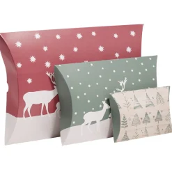 Gifi Boîte cadeau papier recyclé certifié FSC® motif Noël x3^ Loisirs Créatifs Et Emballage Cadeau