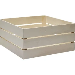 Gifi Boîte en bois petit modèle marron^ Décoration Intérieure De Noël