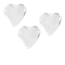 Outlet Gifi Boîte forme coeur transparent x3