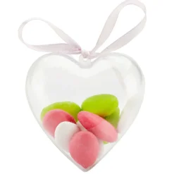 Outlet Gifi Boîte forme coeur transparent x3