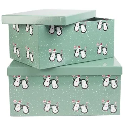 Gifi Boîte Noël design Pingouins^ Loisirs Créatifs Et Emballage Cadeau