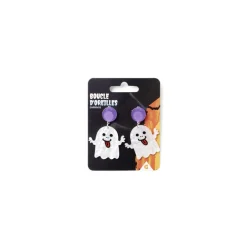 Outlet Gifi Boucles d'oreilles Halloween citrouille ou fantôme - 2 modèles