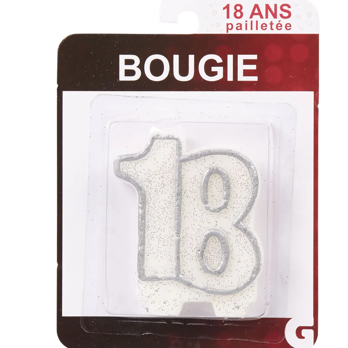 Clearance Gifi Bougie anniversaire chiffre 18