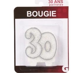 Best Gifi Bougie anniversaire chiffre 30