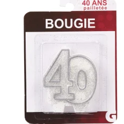 Clearance Gifi Bougie anniversaire chiffre 40