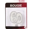 Clearance Gifi Bougie anniversaire chiffre 60