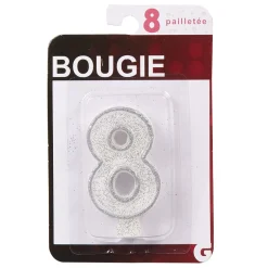 Clearance Gifi Bougie anniversaire chiffre 8