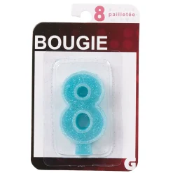 Clearance Gifi Bougie anniversaire chiffre 8