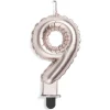 Clearance Gifi Bougie anniversaire chiffre 9 rose gold