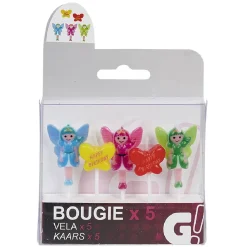 Outlet Gifi Bougie anniversaire fée x5
