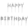 Sale Gifi Bougie anniversaire lettres Happy Birthday argenté