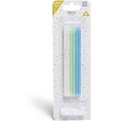 Discount Gifi Bougie anniversaire longue bleue x12