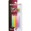 Clearance Gifi Bougie anniversaire multicolore dégradé x12