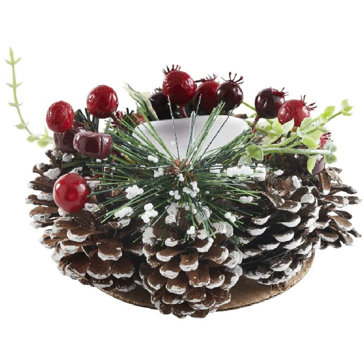 Outlet Gifi Bougie chauffe-plat avec couronne décorative